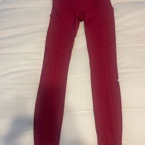 lululemon fleece lined leggings with pockets size 4